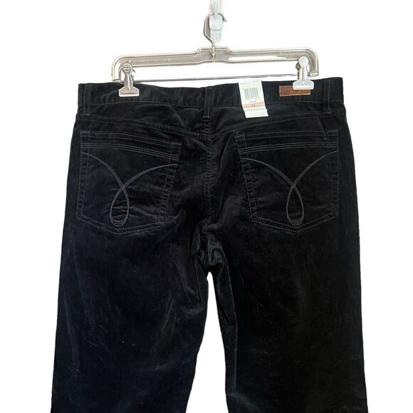 NWT! Calvin Klein Jeans black corduroy flare pants - Picture 7 of 10